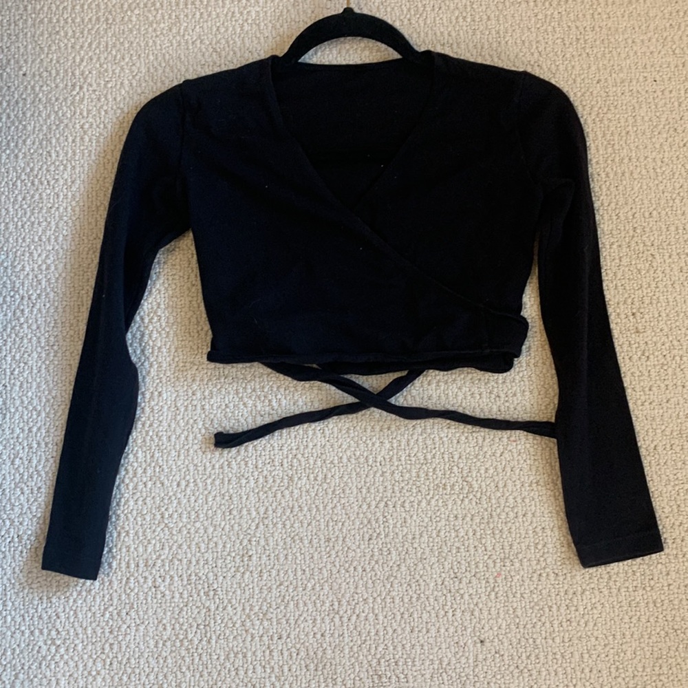 Black leotard wrap
